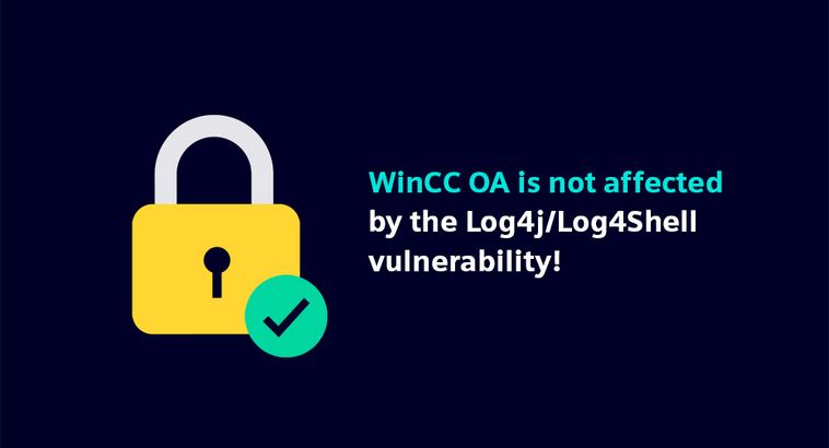 WinCC OA not affected by Log4j/Log4Shell